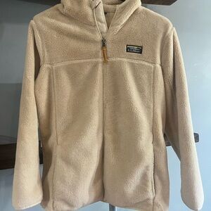 L.L. Bean Cream Fleece Outerwear
